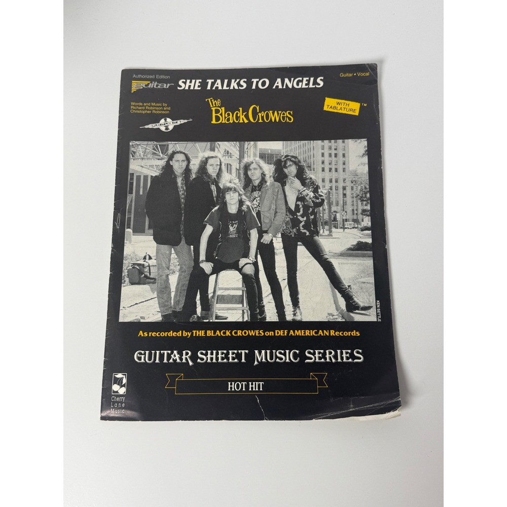 The Black Crowes She Talks to‎ Angels Vintage Guitar Sheet Music Tablature 1990